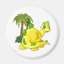 Tyrannian Chomby amarillo que mira Imán De Frigorífico