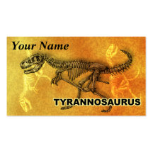 Tyrannosaurus ビジネスカードテンプレート