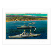 U.S. Acorazados anclados en Long Beach Postales