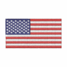 U.S. Bandera Camiseta Polo Bordada