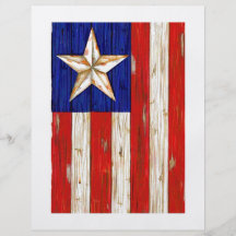 U.S. Bandera y estrella Tarjeton