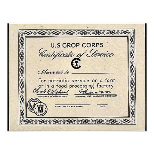 U.S. Cuerpo de la cosecha Anuncios Personalizados
