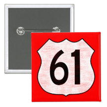 U.S. Muestra de la ruta de la carretera 61 Pins
