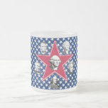 U.S. Patriotas con el fondo de las estrellas Taza De Café