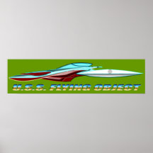 U.S.S. Clase del VUELO OBJECT_MCC-1947_UFO Poster