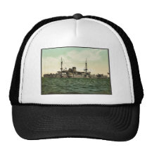 U.S.S. "Tejas" Photochrom clásico Gorros Bordados