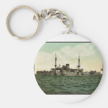 U.S.S. "Tejas" Photochrom clásico Llaveros