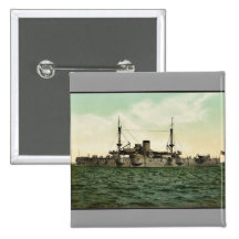 U.S.S. "Tejas" Photochrom clásico Pin