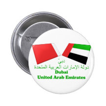UAE y tejas de la bandera de Dubai Pin