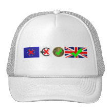 UE y euro anti, favorable Reino Unido y libra este Gorros Bordados