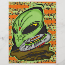 UFO del extranjero y el volante del platillo Tarjetas Informativas