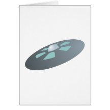 UFO flying saucer Grußkarten