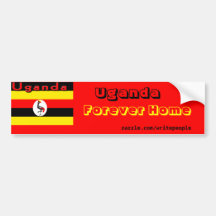 Uganda Pegatina De Parachoque