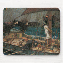 Ulises y las sirenas por el Waterhouse de JW, Vict Alfombrilla De Ratón