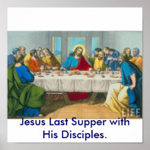 Última cena de Jesús con sus discípulos Impresiones