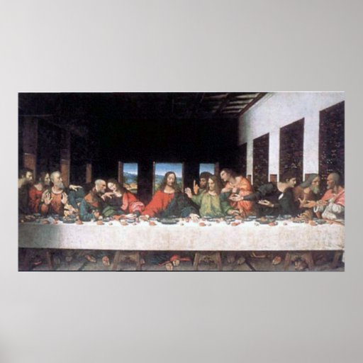 Última cena de Leonardo da Vinci Poster