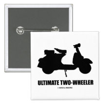 Último biciclo (vespa de motor del vintage) pin