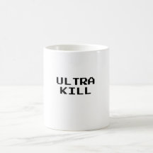 Ultra fuente del videojuego de la matanza tazas