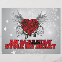 Un albanés robó mi corazón flyer personalizado