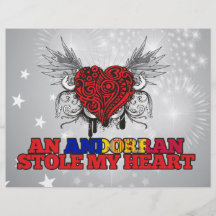 Un andorrano robó mi corazón tarjeton