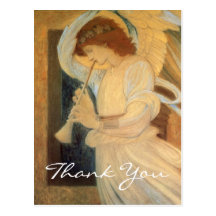 Un ángel de Burne-Jones que juega una chirimia Tarjeta Postal