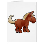 Un animal del campo lindo del caballo felicitaciones