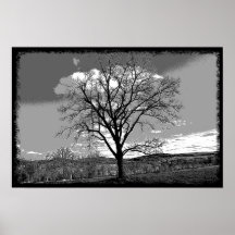 Un árbol solamente poster