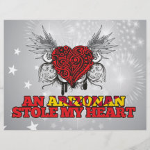 Un Arizonan robó mi corazón Tarjetas Publicitarias