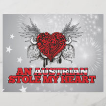 Un austriaco robó mi corazón tarjeta publicitaria