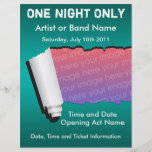 Un aviador de la música de la noche solamente flyer personalizado