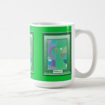 Un banquete del color, abstracto con los huevos taza de café