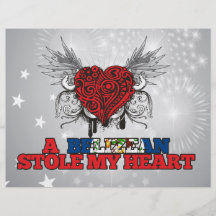 Un beliceño robó mi corazón flyer personalizado