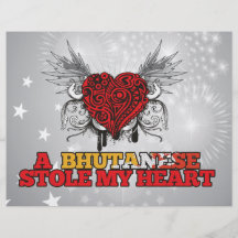 Un Bhutanese robó mi corazón Tarjetas Informativas