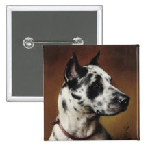 Un botón de great dane pins