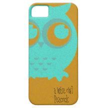 un búho sabio iPhone 5 Case-Mate funda