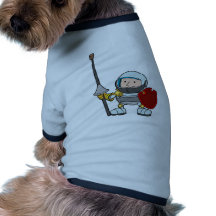 Un caballero joven camiseta de mascota