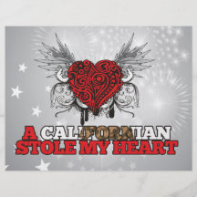 Un Californian robó mi corazón Tarjetón