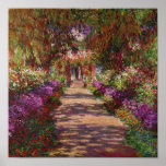 Un camino en Garden de Monet, Giverny, 1902 Posters