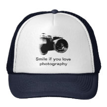 Un casquillo de la bola para los fotógrafos gorro de camionero