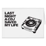 Un CDJ ahorró anoche mi vida Tarjetón