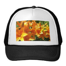Un chapoteo del naranja gorras de camionero