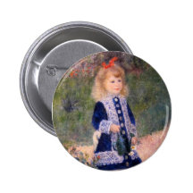 Un chica con una regadera de Pedro Renoir Pin