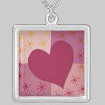 Un collar de la tarjeta del día de San Valentín de collares