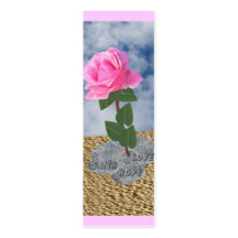 Un color de rosa en el desierto, mini señales tarjetas de visita