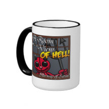 Un cuarto con una taza de la visión