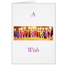 Un deseo de Happybirthday Tarjetón