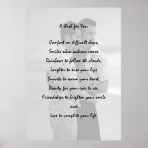 Un deseo para usted poster (hombres)