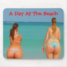 Un día en la playa tapete de ratón