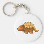 Un dinosaurio amistoso lindo llavero personalizado