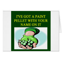 un diseño divertido de Paintball Tarjetón
